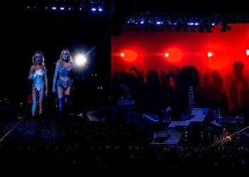 Sabrina Carpenter brings Madonna out onto the stage with her during her headlining set.