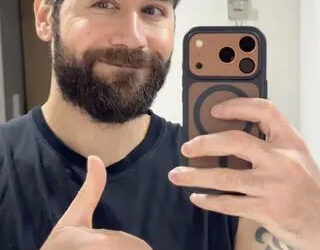Elliot Coleman shows off nine weeks of hair and beard growth after his viral transformationCredit: Elliot Coleman/TikTok