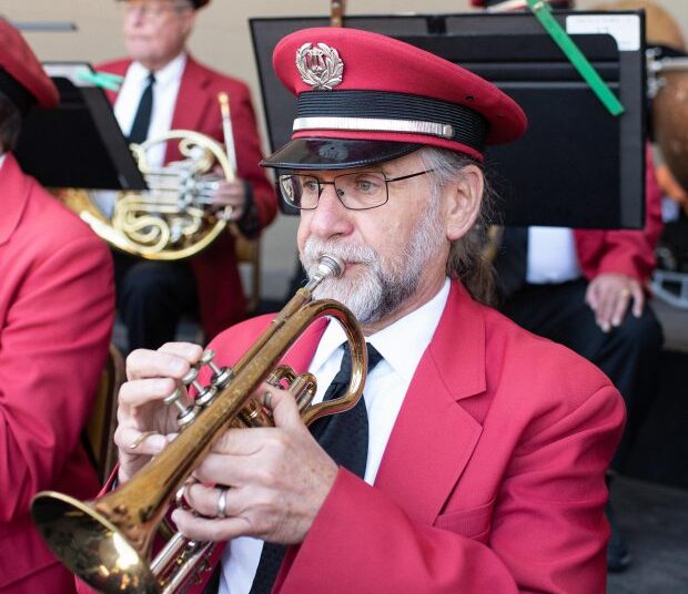 Mark Nemoyten performs with the Golden Gate Park Band. (Photo by Willy Johnson)
