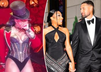 Megan Thee Stallion breaks down in tears during 'Moulin Rouge' performance after Klay Thompson split