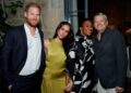 Prince Harry and Meghan Markle mingle with Ted Sarandos and Nicole Avant