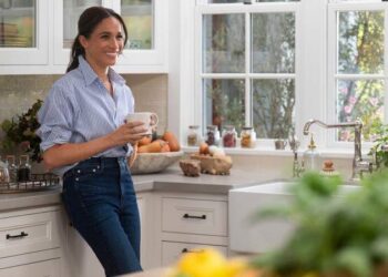 Meghan Markle poses while filming Season 2 of 'With, Love Meghan.' By: Jake Rosenburg/Netflix