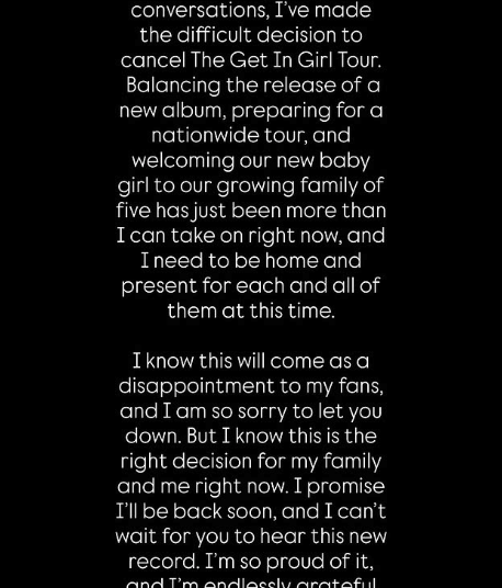 Meghan Trainor Cancels Entire Tour