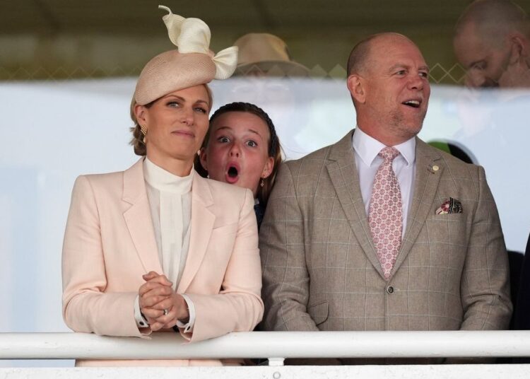Mia, Zara, Mike Tindall