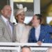 Mia Tindall was very animated as she joined her parents Mike and Zara Tindall at Aintree