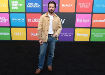 Michael Angarano at the Think Apple TV Emmy activation at Westfield Century City on April 23Credit: Courtesy of Apple TV