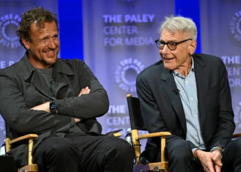 Jason Segel and Harrison Ford