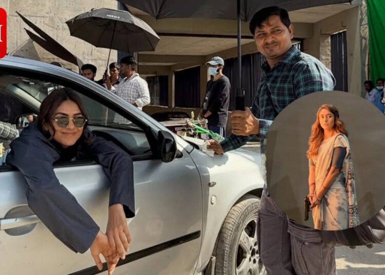 Mrunal Thakur shares Adivi Sesh starrer ‘Dacoit’ BTS; calls trailer response ‘overwhelming’ ahead of release |