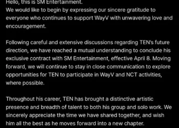 NCT's TEN parts ways with SM Entertainment, continues to stay with