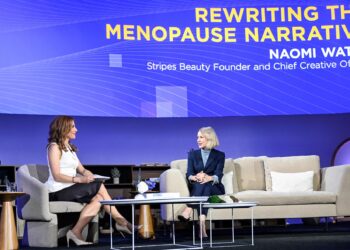 naomi watts at a c n b c event about menopause