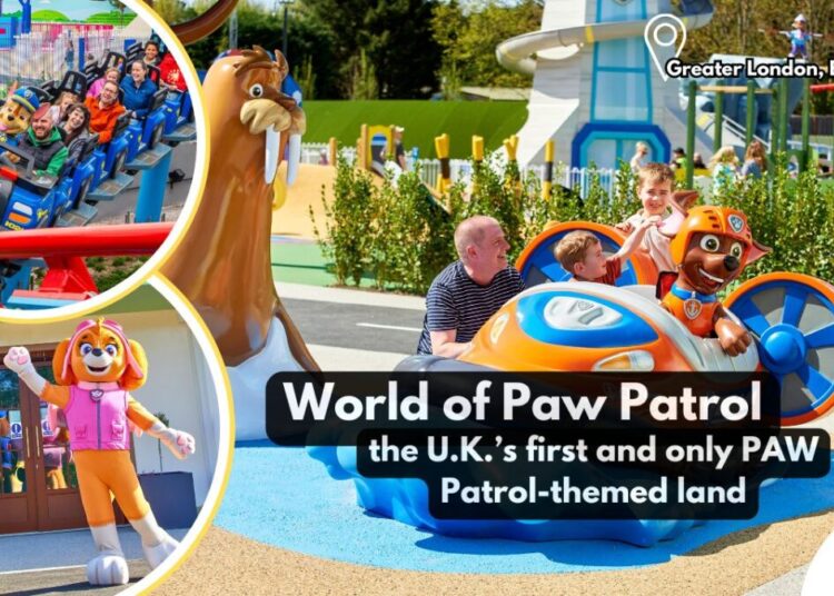 Chase's Mountain Mission World of Paw Patrol theme park land Chessington - courtesy of Merlin Entertainment