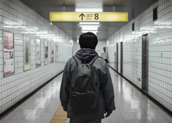 Kazunari Ninomiya and Yamato Kochi in Exit 8.