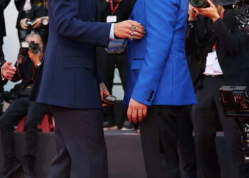 Harry Styles and Nick Kroll at the 'Don't Worry Darling' premiere at the Venice Film Festival on Sept. 5, 2022Credit: Stefania D'Alessandro/WireImage