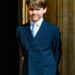 He's known and beloved for his cheeky antics at royal events - but the famously playful Prince Louis appeared to be on his best behaviour during Sunday's Easter Service at St George's Chapel in Windsor