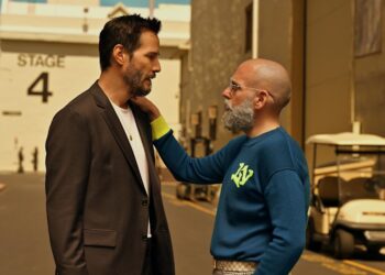 Keanu Reeves and Jonah Hill in 'Outcome' —Courtesy of Apple TV