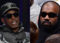(L-R) Cam'ron and Kanye West.