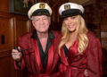 Hugh Hefner and Crystal Hefner attend Playboy Mansion's Annual Halloween Bash at The Playboy Mansion on October 25, 2014 in Los Angeles, California.