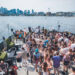 Soundwavs on the Hiyu with Seattle Skyline in background