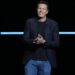 David Ellison, CEO of Paramount Skydance, speaks during the Paramount Pictures presentation at CinemaCon on Thursday at Caesars Palace in Las Vegas. (AP Photo/Chris Pizzello)
