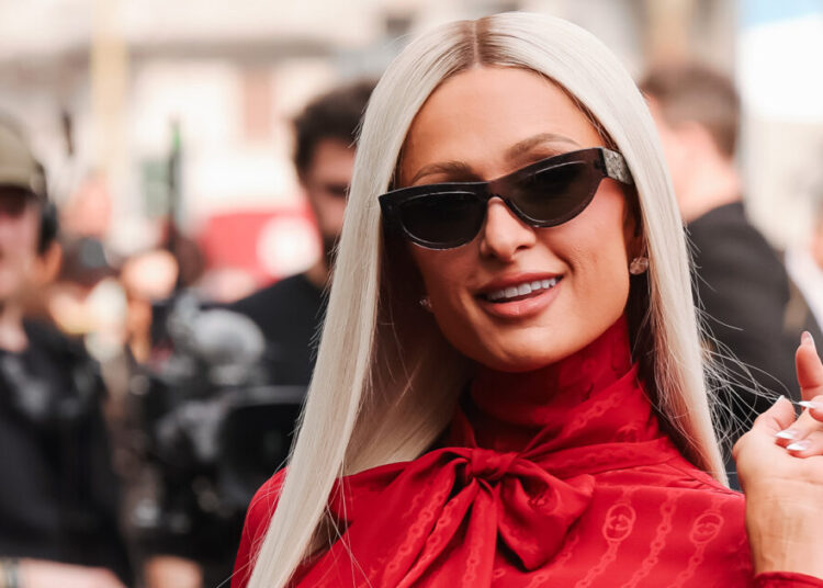 Paris Hilton Wears Outrageous Boots at Coachella