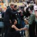 Britain's Prince Harry and Meghan Markle