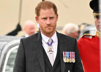 Prince Harry attends the Coronation of King Charles III and Queen Camilla in 2023. By: MEGA