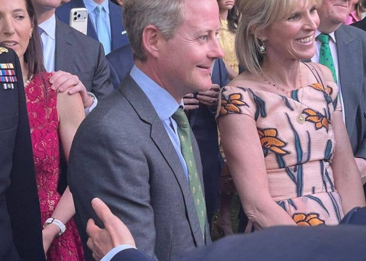 Guy Pelly attended the garden party for King Charles in Washington DC