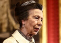 Princess Anne Sports Favorite Brooch for Easter Outing