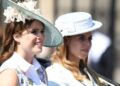 Princess Eugenie and Princess Beatrice attend Trooping the Colour in 2017. By: James Whatling/MEGA