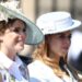 Princess Eugenie and Princess Beatrice attend Trooping the Colour in 2017. By: James Whatling/MEGA