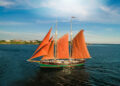 The Schooner Aurora offers summertime sails out of Goat Island Marina in Newport.