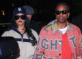NEW YORK, NY - JANUARY 17: Rihanna and ASAP Rocky are seen on January 17, 2026 in New York City.