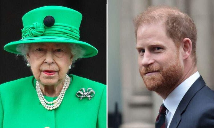 Queen Elizabeth's true feelings behind Prince Harry's decision to leave the royal family have been documented in a new book. MEGA