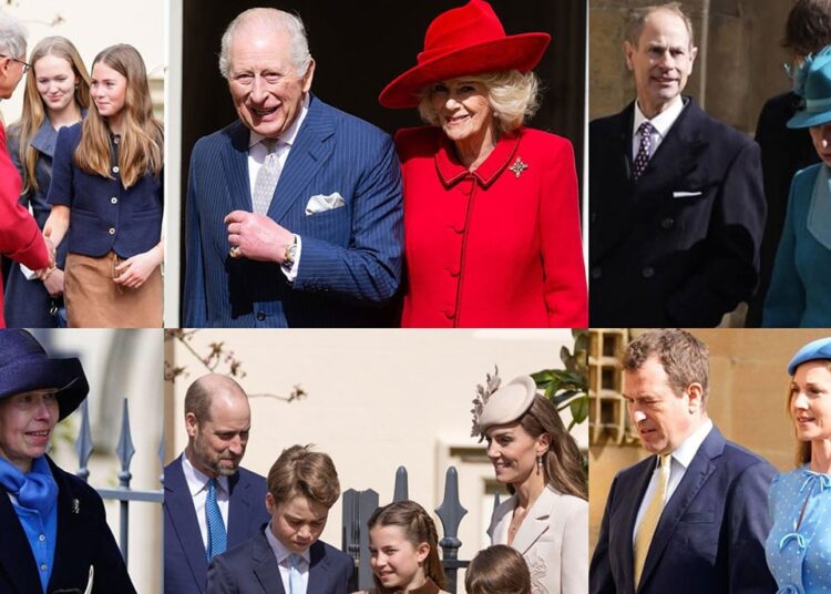 Royal Family out in full bloom with Kate and Charlotte like two peas in pod