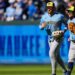 Sal Frelick leaves Brewers' second game against Royals with left side tightness