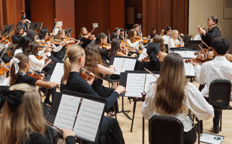 Santa Barbara Strings musicians perform under the direction of Mary Beth Woodruff. (Courtesy photo)