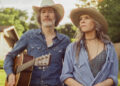 Gillian Welch and David Rawlings perform acoustic music outdoors