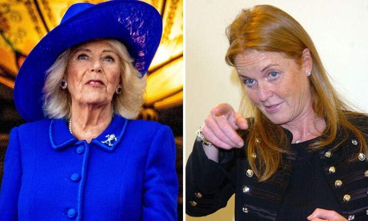 Sarah Ferguson's new feud is reportedly with Queen Camilla as she drowns herself in sorrow through drinking.MEGA