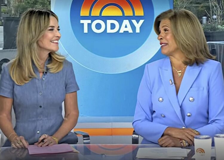 Savannah Guthrie and Hoda Kotb on 'Today' on April 13, 2026Credit: NBC
