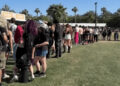 The line for Starbucks at Coachella this weekend.