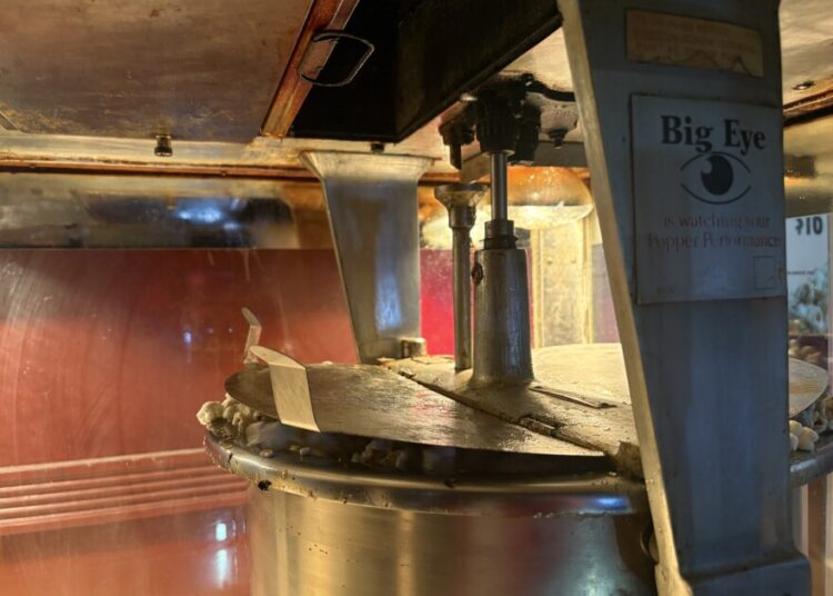 Popcorn at The Spectrum gets lathered in real butter, with homemade baked goods also available at the concessions counter