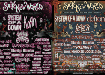 Sick New World announces 2026 Las Vegas & Fort Worth lineups: SOAD, Korn, Deftones, Slayer and more