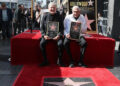 Sid Krofft, left, and Marty Kroff pose together during their Hollywood Walk of Fame ceremony on Feb. 13, 2020, in Hollywood, California.
