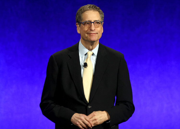 Sony Pictures Entertainment Chairman and CEO Tom Rothman speaks onstage during the Sony Pictures Entertainment presentation during CinemaCon, the official convention of Cinema United, at The Colosseum at Caesars Palace on March 31, 2025 in Las Vegas, Nevada.