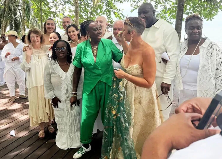 Gina Yashere and Nina Rose Fischer marry in casual wedding ceremonyCredit: Gina Yashere/Instagram