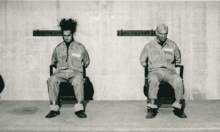 Static-X dressed like prison inmates