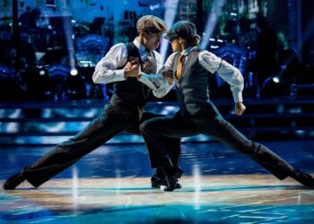 Karen Carney and Carlos Gu perform their incredible Peaky Blinders inspired routine