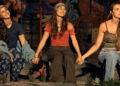 Sophi Balerdi, Savannah Louie and Sage Ahrens-Nichols on 'Survivor 49'Credit: CBS Broadcasting