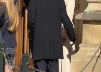 The Princess of Wales proved the Earl of Wessex is firmly in the royal fold as they shared a sweet interaction (pictured) at the family's spring get-together on Sunday