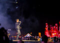Muse frontman Matt Bellamy joins Anyma for his late-night set on the Coachella stage during Weekend 2 of the Coachella Valley Music and Arts Festival in Indio, Calif., Saturday, April 18, 2026.